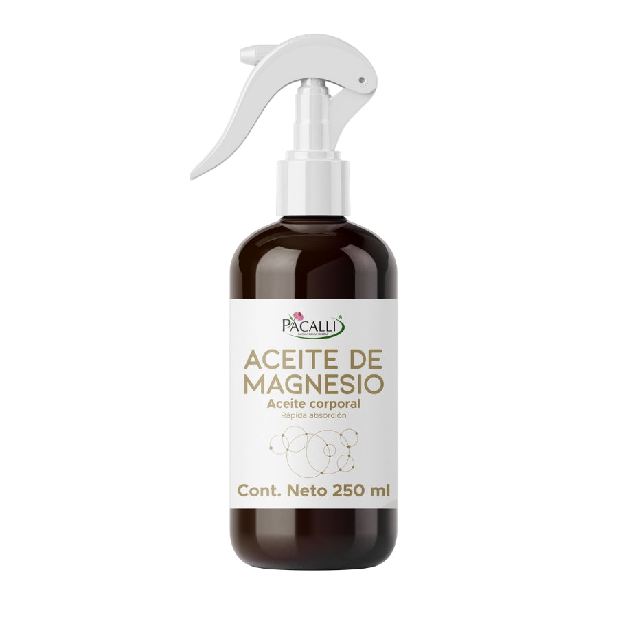 Aceite de Magnesio PACALLI · Cloruro de Magnesio · 250 ml