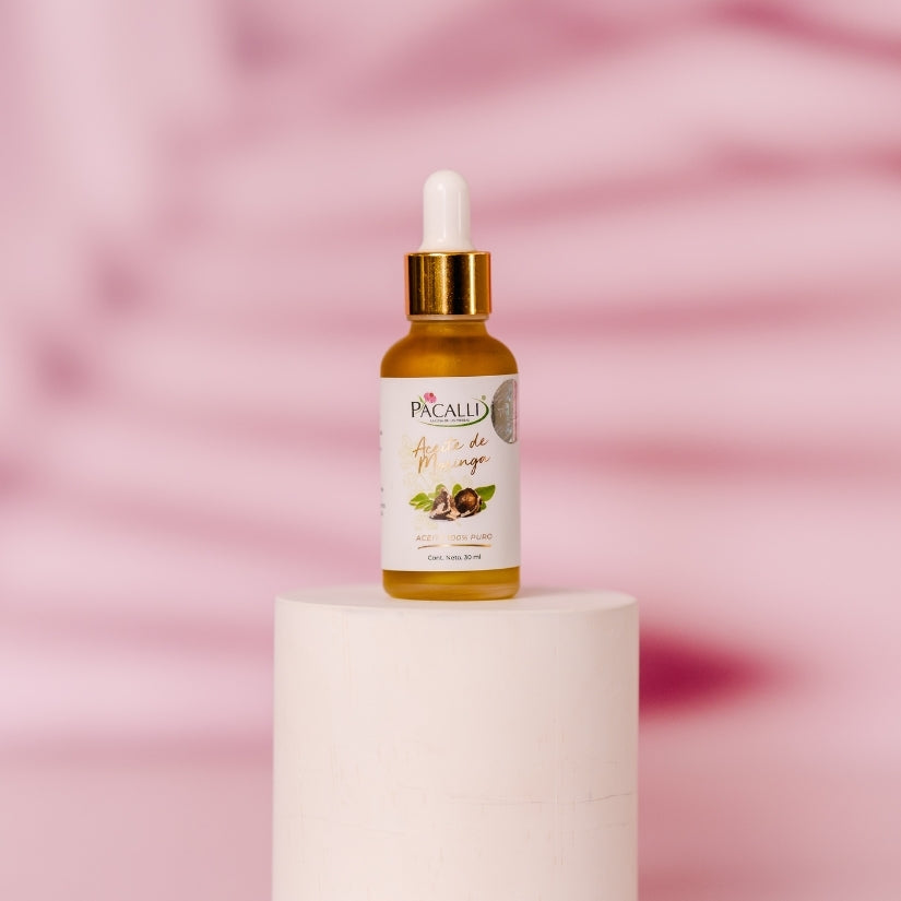 Aceite de Moringa PACALLI · Prensado en Frío y Cuidado · 30 ml