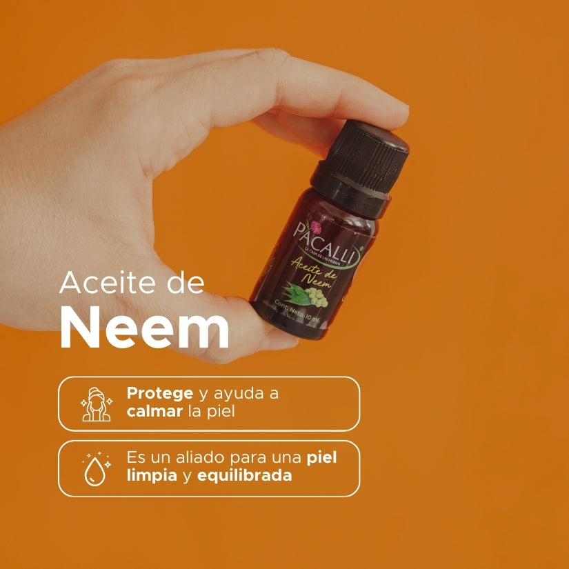 Aceite de Neem PACALLI · Cuidado y Pureza · 10 ml