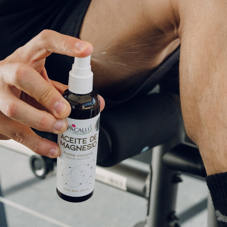 Aceite de Magnesio PACALLI · Cloruro de Magnesio · 120 ml