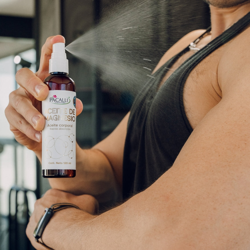 Aceite de Magnesio PACALLI · Cloruro de Magnesio · 120 ml