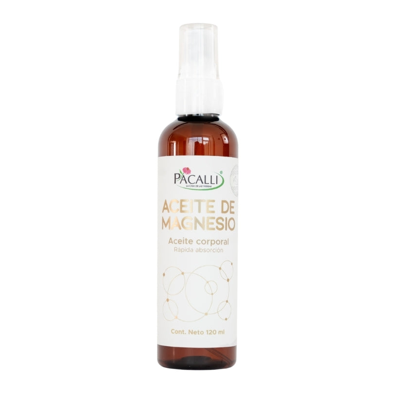 Aceite de Magnesio PACALLI · Cloruro de Magnesio · 120 ml