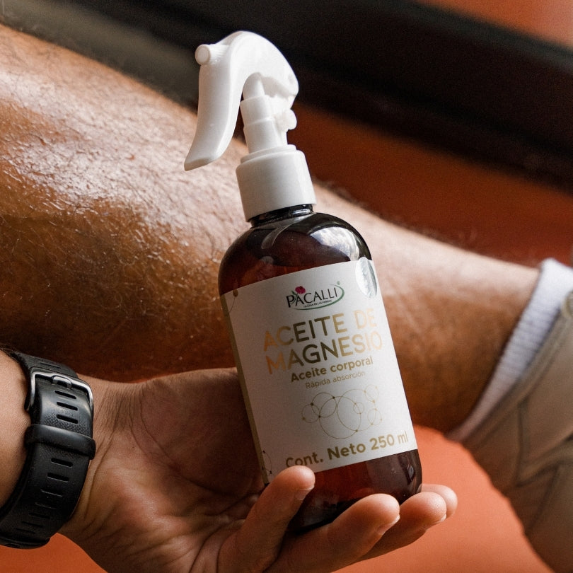 Aceite de Magnesio PACALLI · Cloruro de Magnesio · 250 ml