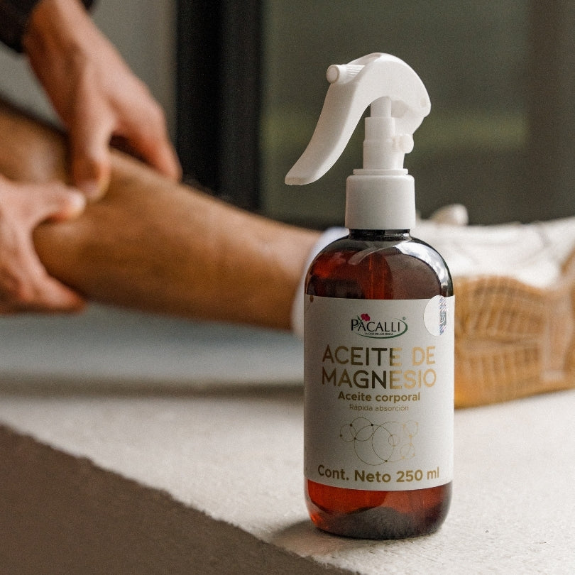 Aceite de Magnesio PACALLI · Cloruro de Magnesio · 250 ml