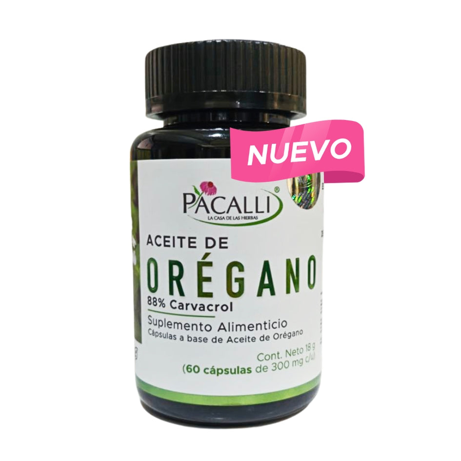 Aceite de orégano (88% carvacrol) · 60 caps