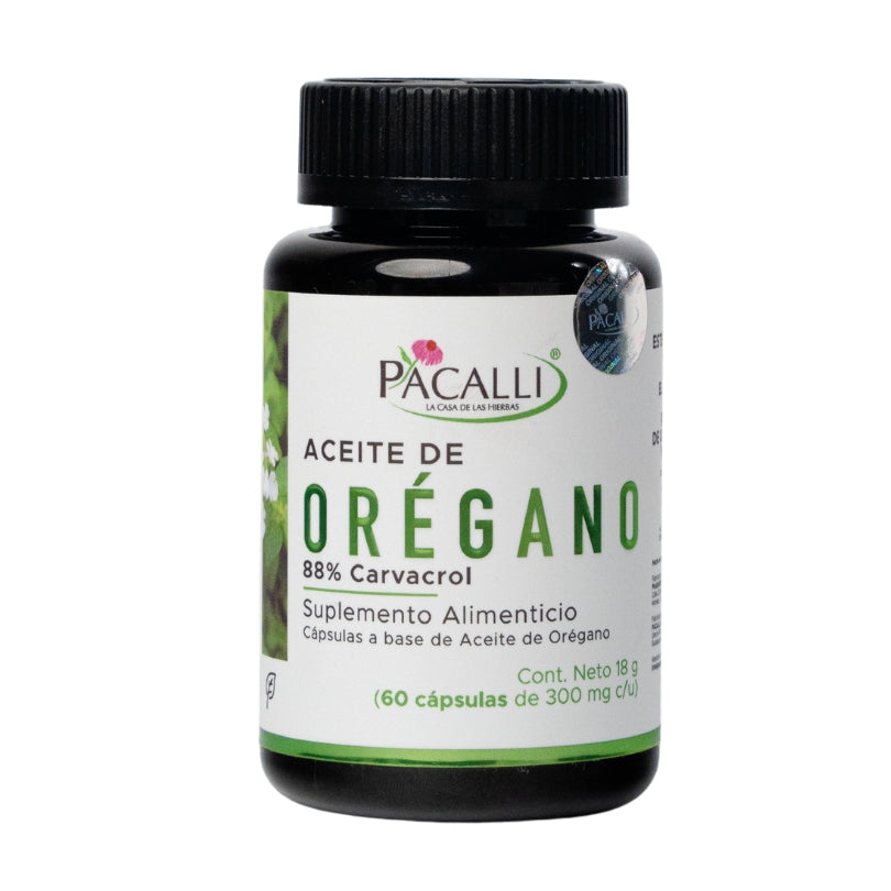 Aceite de orégano (88% carvacrol) · 60 caps