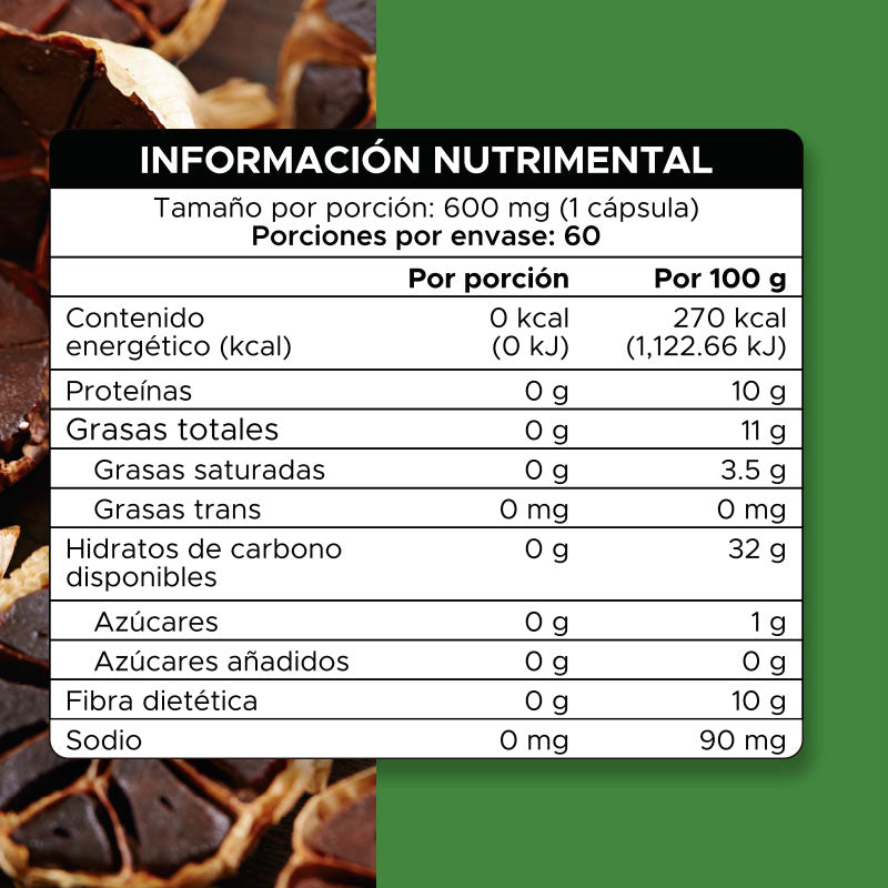 Ajo negro · 60 caps