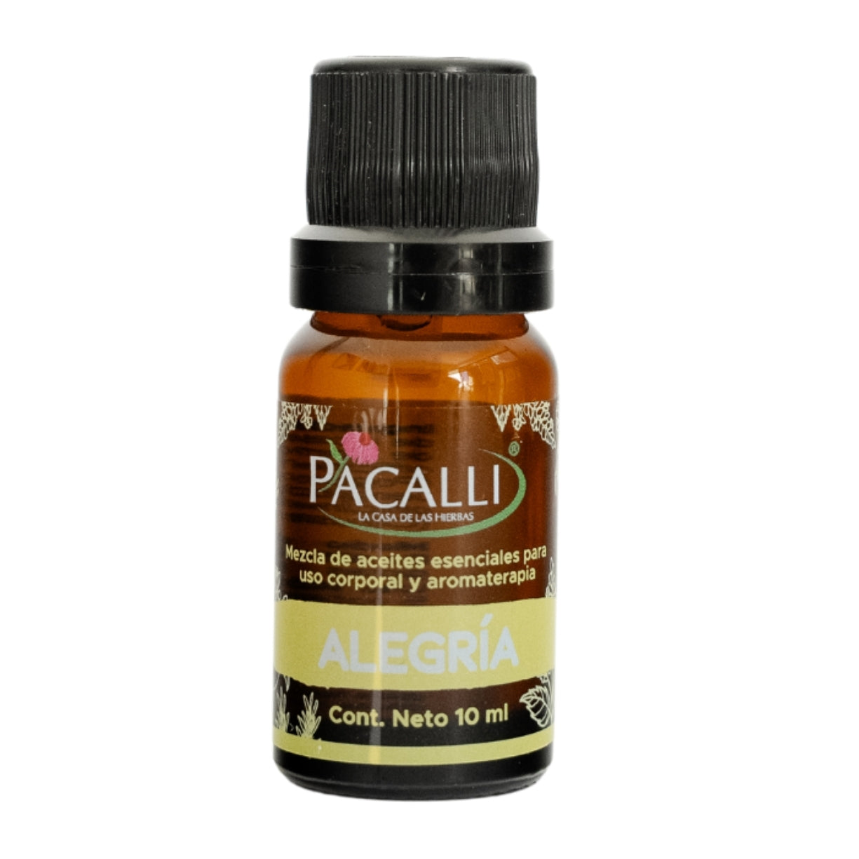 Alegría Mezcla Pura PACALLI · Romero, Patchouli, Jengibre y Bergamota · 10 ml
