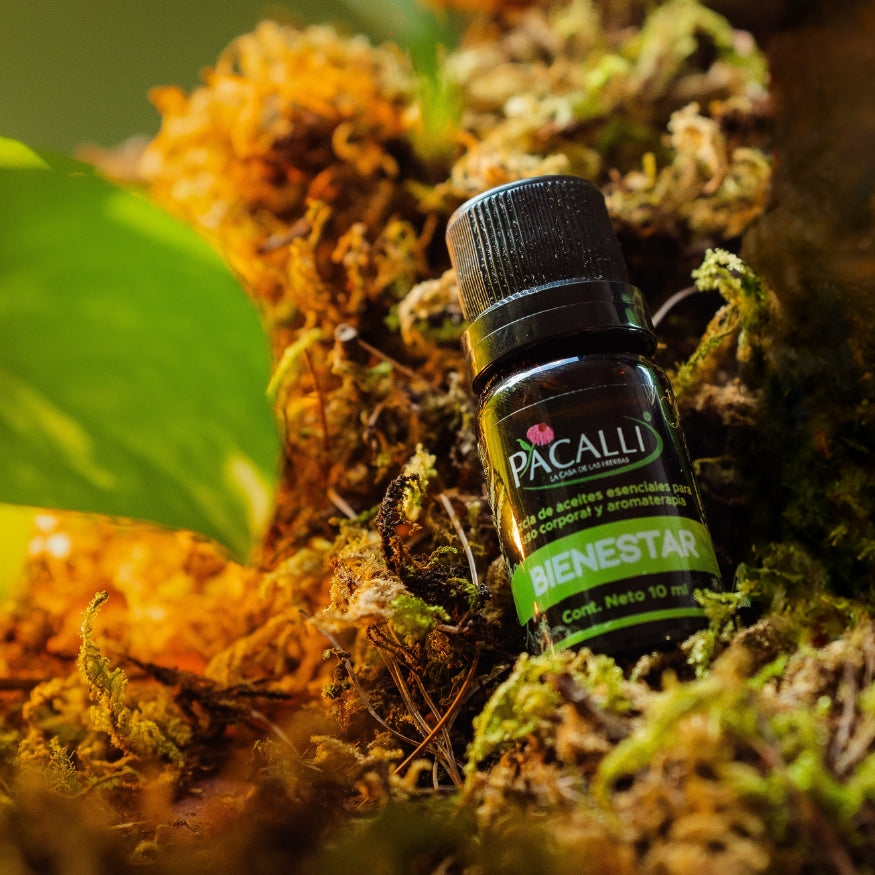 Bienestar Mezcla Pura PACALLI · Bergamota, Naranja y Lavanda · 10 ml