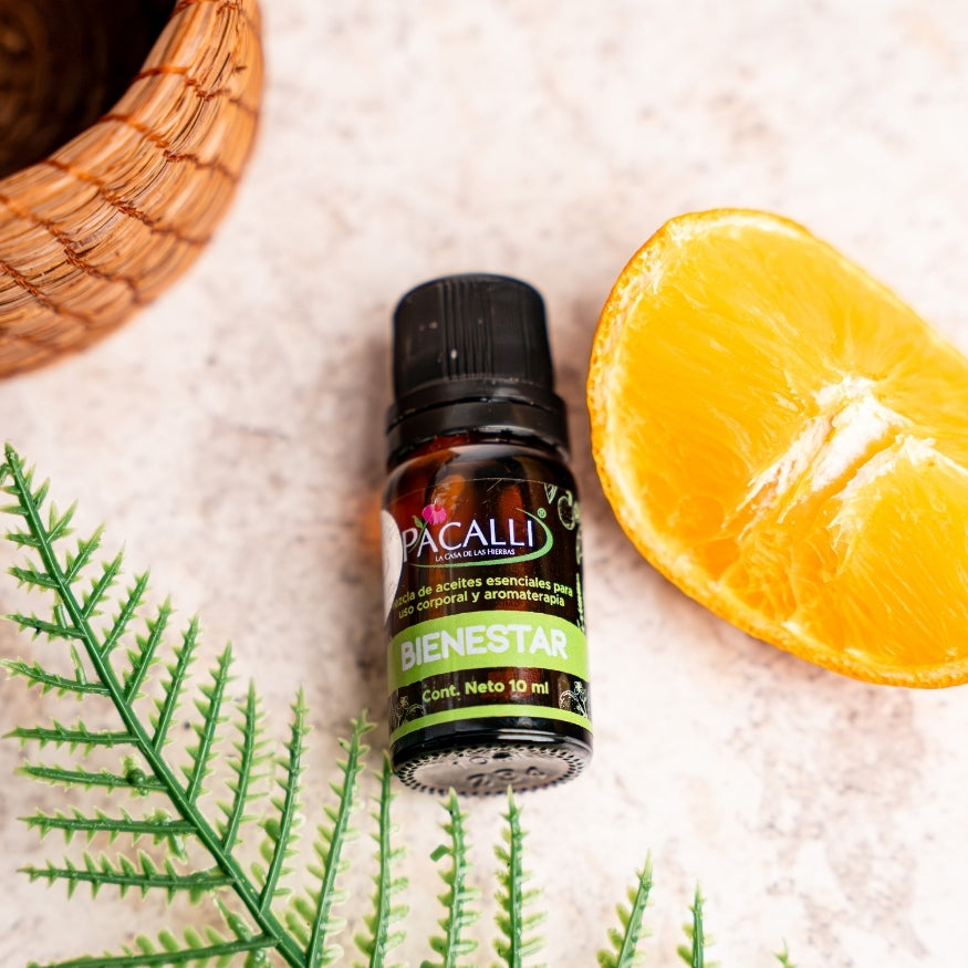 Bienestar Mezcla Pura PACALLI · Bergamota, Naranja y Lavanda · 10 ml