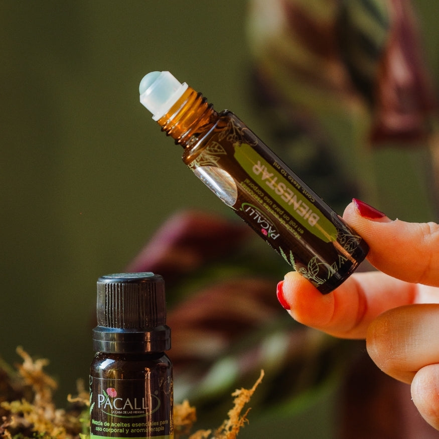 Bienestar Roll On PACALLI · Bergamota, Naranja y Lavanda · 10 ml