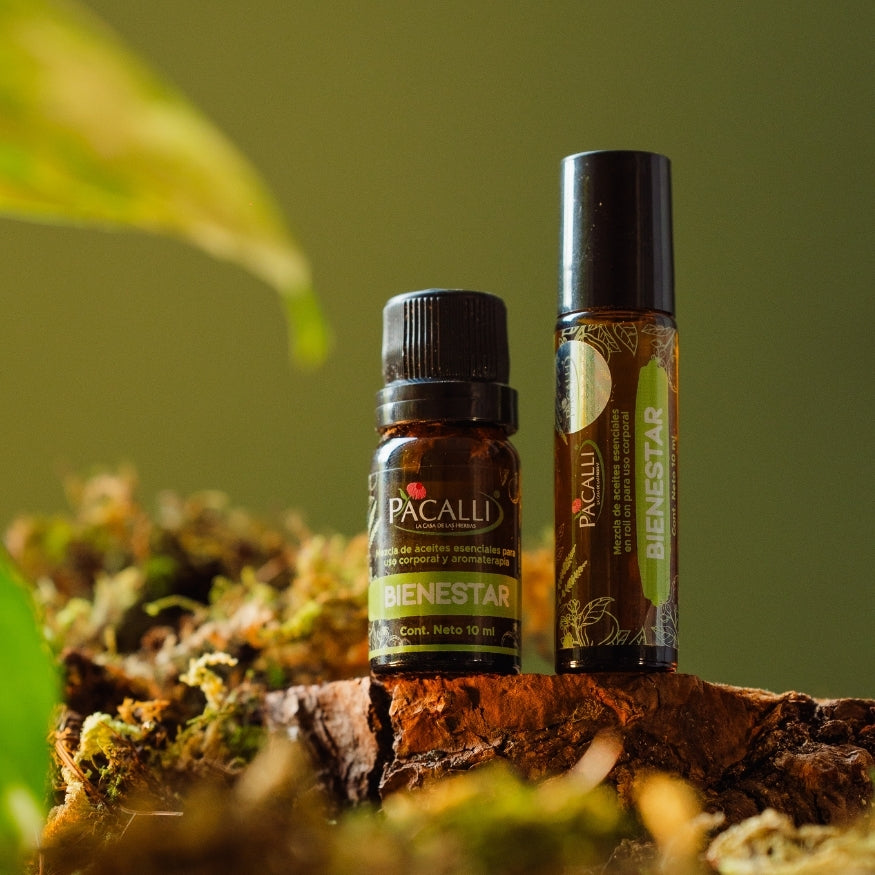 Bienestar Roll On PACALLI · Bergamota, Naranja y Lavanda · 10 ml