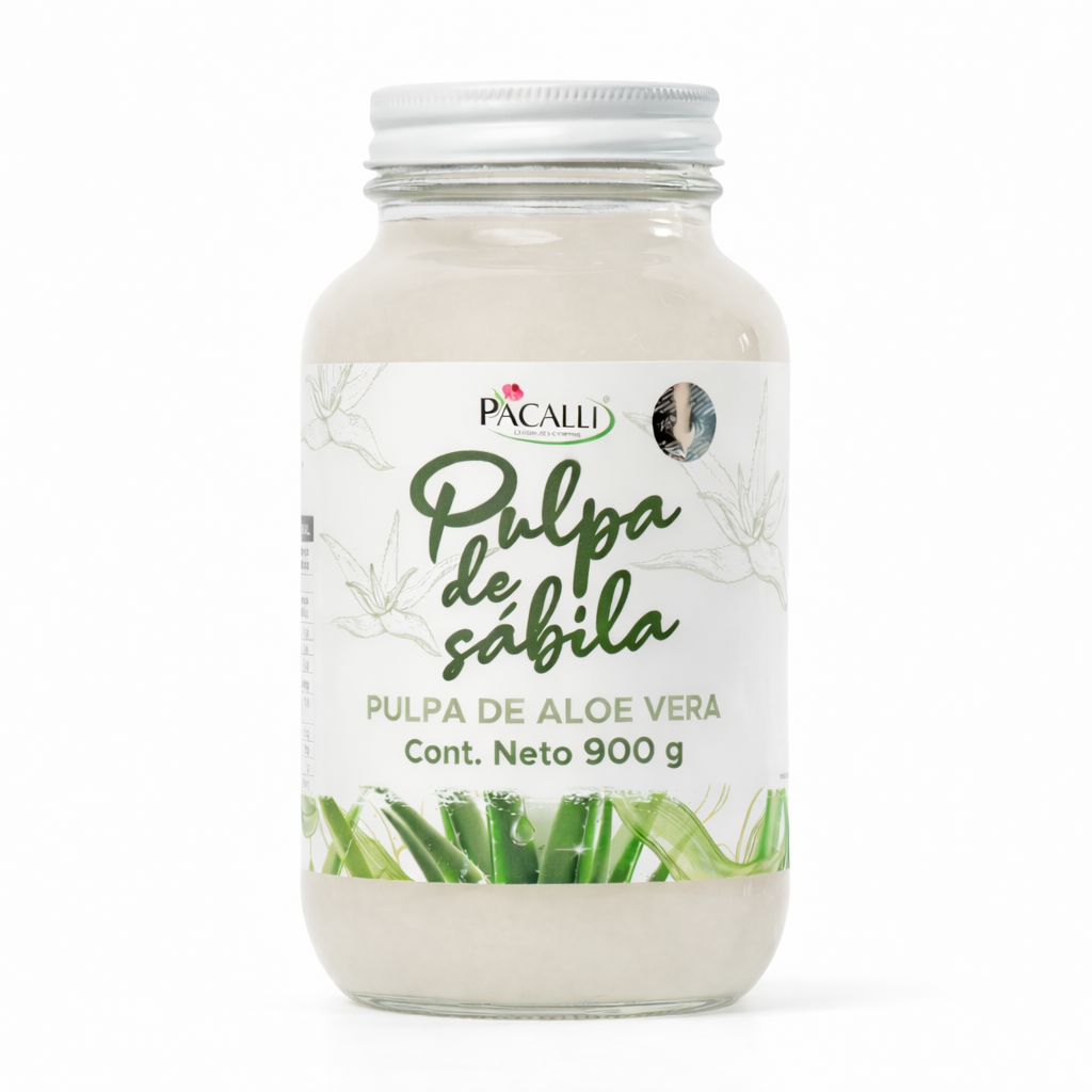 Pulpa de Sábila PACALLI · Aloe Vera en Pulpa · 900g – Pacalli