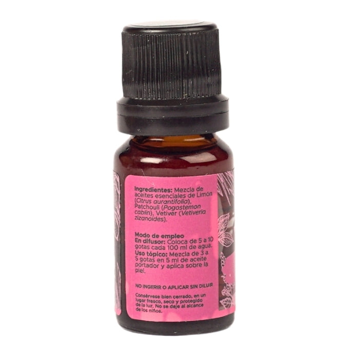 Claridad Mezcla Pura PACALLI · Limón, Patchouli y Vetiver · 10 ml