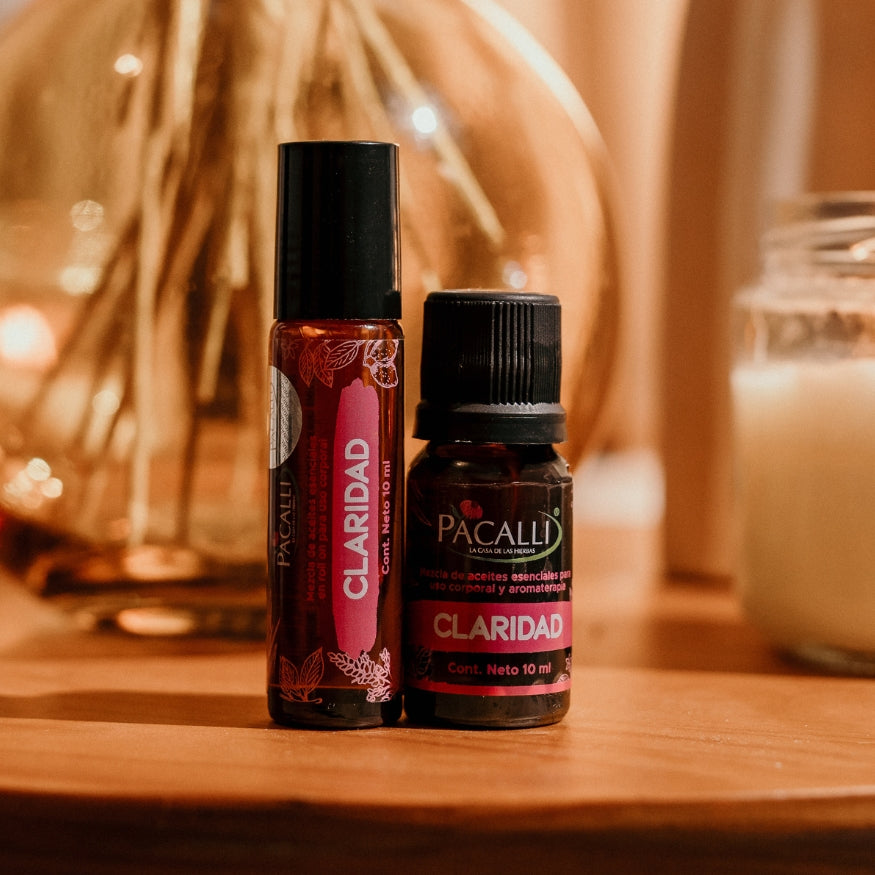 Claridad Mezcla Pura PACALLI · Limón, Patchouli y Vetiver · 10 ml