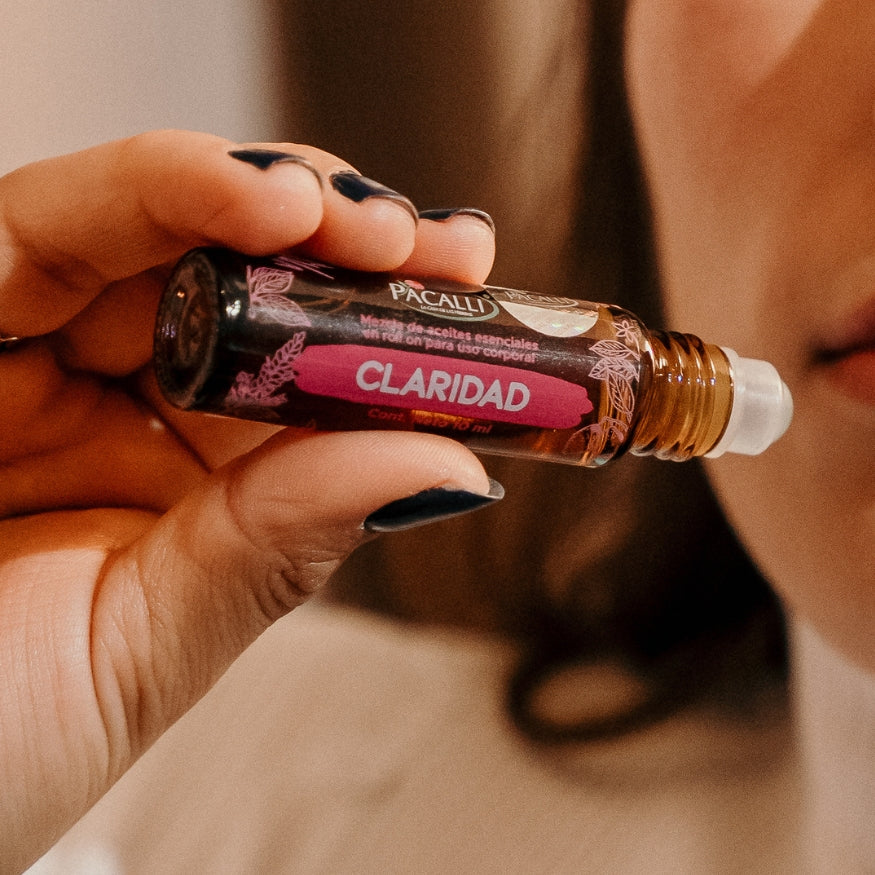 Claridad Roll On PACALLI · Limón, Patchouli y Vetiver · 10 ml