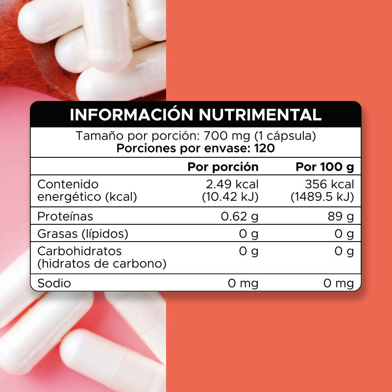 Colágeno hidrolizado · 120 caps