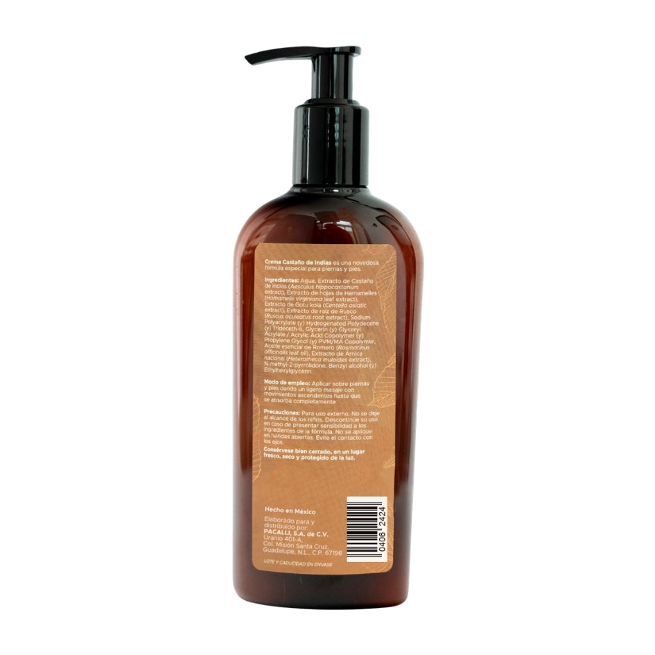 Crema de Castaño de Indias PACALLI · Cuidado para Piernas y Pies · 250 g