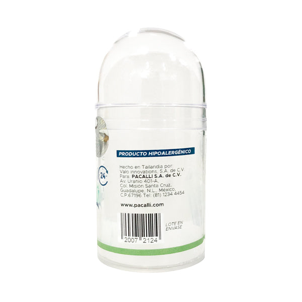 Desodorante de Cristal Push On PACALLI · Piedra de Alumbre de Potasio · 100 g
