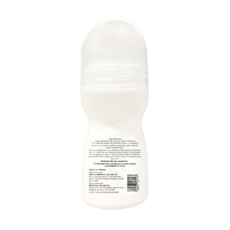 Desodorante de Cristal Roll On PACALLI · Alumbre de Potasio · 90 ml