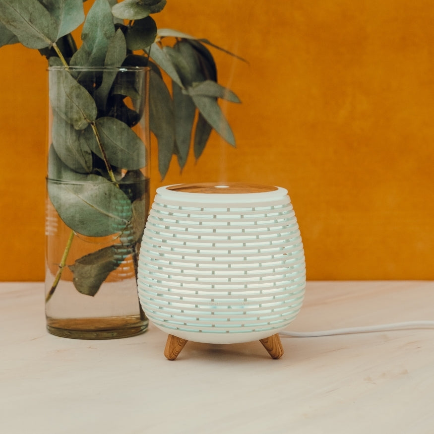 Difusor Deco PACALLI · Portátil y Silencioso con Luz LED Regulable · 140 ml