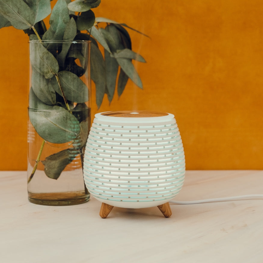 Difusor Deco PACALLI · Portátil y Silencioso con Luz LED Regulable · 140 ml