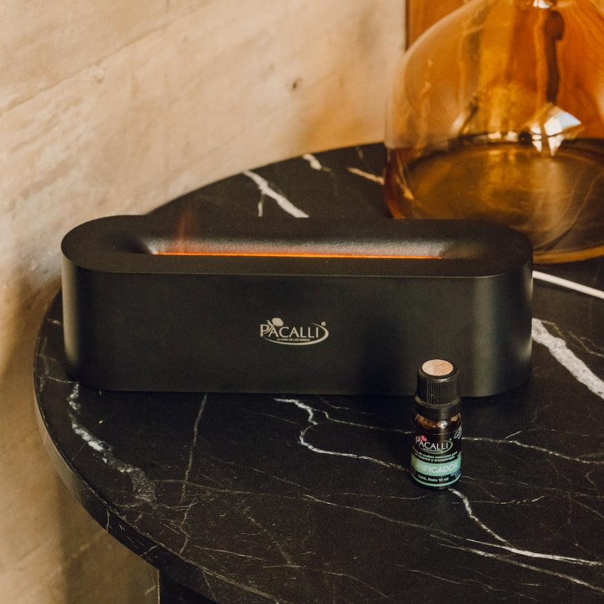Difusor Flama PACALLI · Diseño Elegante y Silencioso con Luz LED · 150 ml