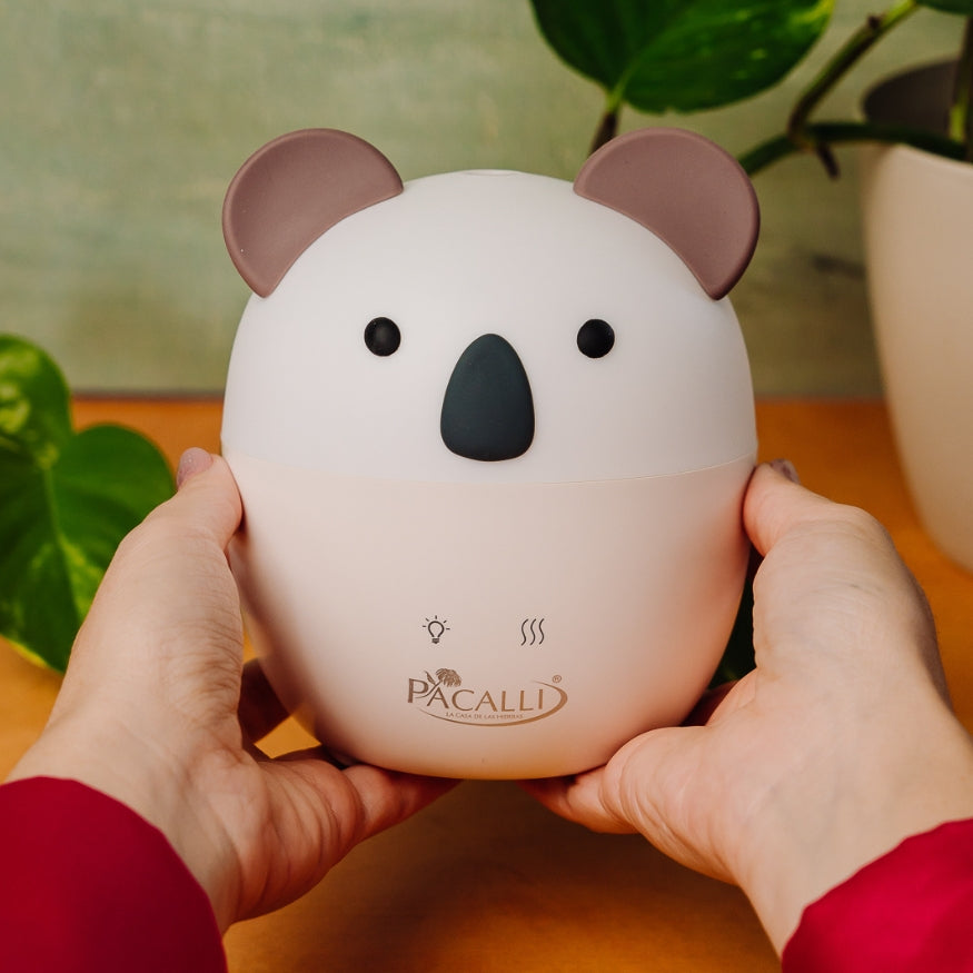 Difusor Koala PACALLI · Portátil con USB y Apagado Automático · 160 ml