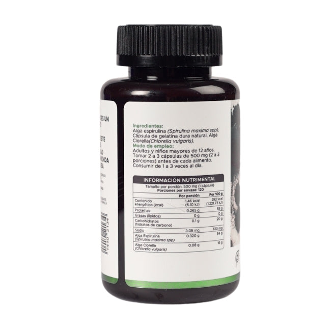Espirulina · 120 caps