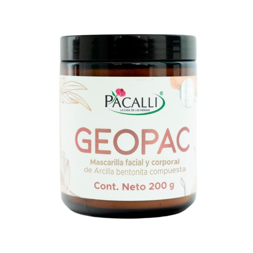 GEOPAC PACALLI · Mascarilla Facial y Corporal de Arcilla Bentonita Compuesta · 200 g