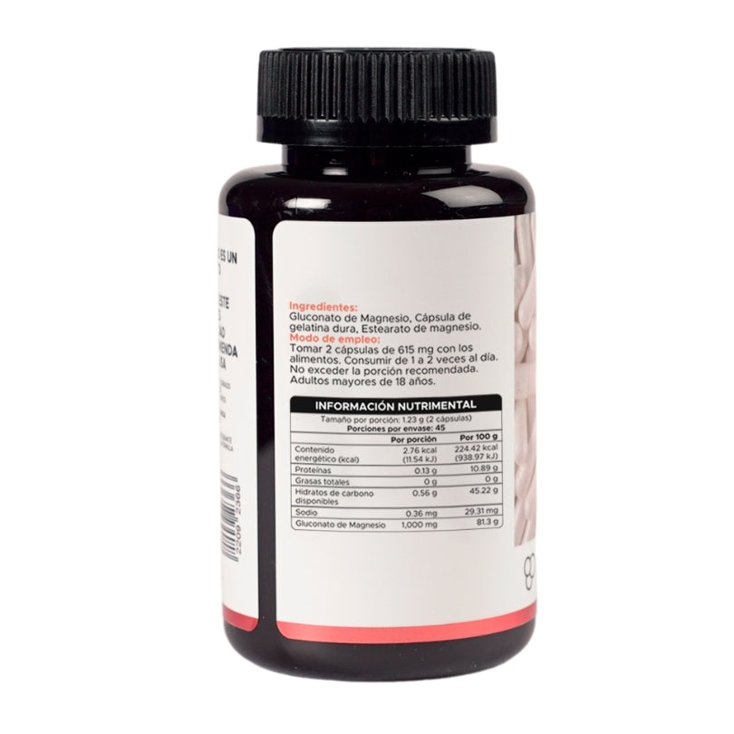 Gluconato de magnesio · 90 caps
