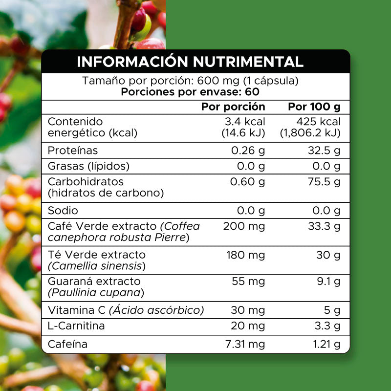 Green Coffee Bean · 60 Caps