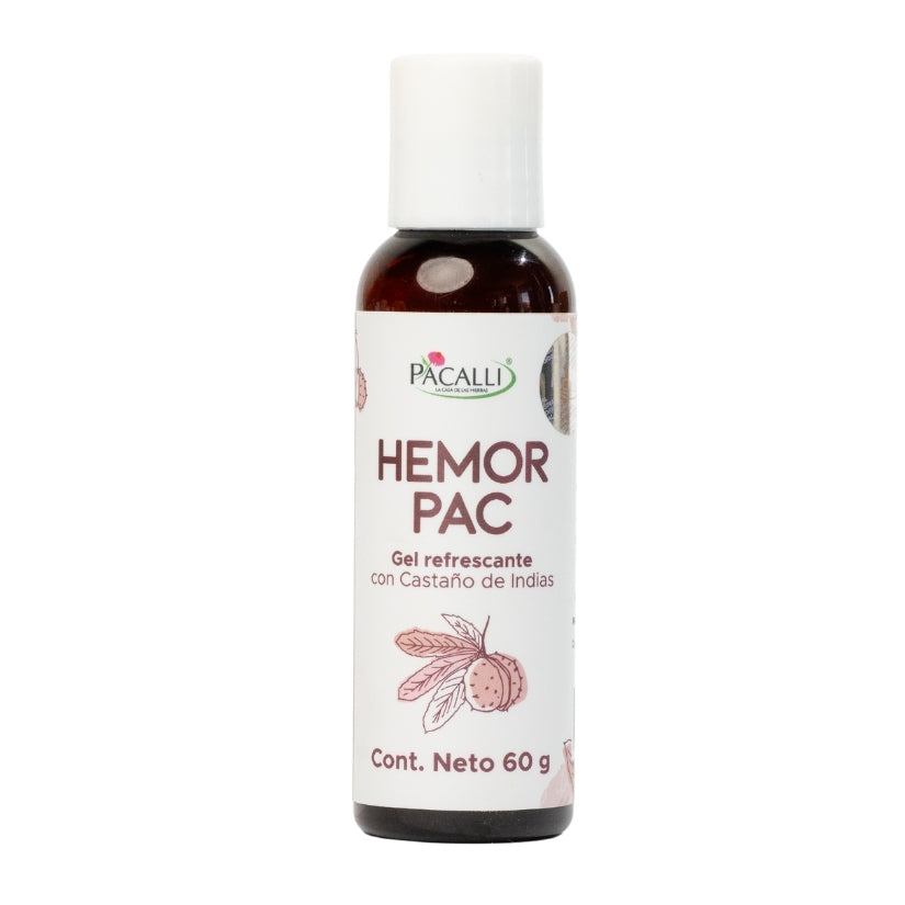 Hemorpac PACALLI · Gel Refrescante con Hamamelis, Castaño de Indias, Gotu Kola y Caléndula · 60 g