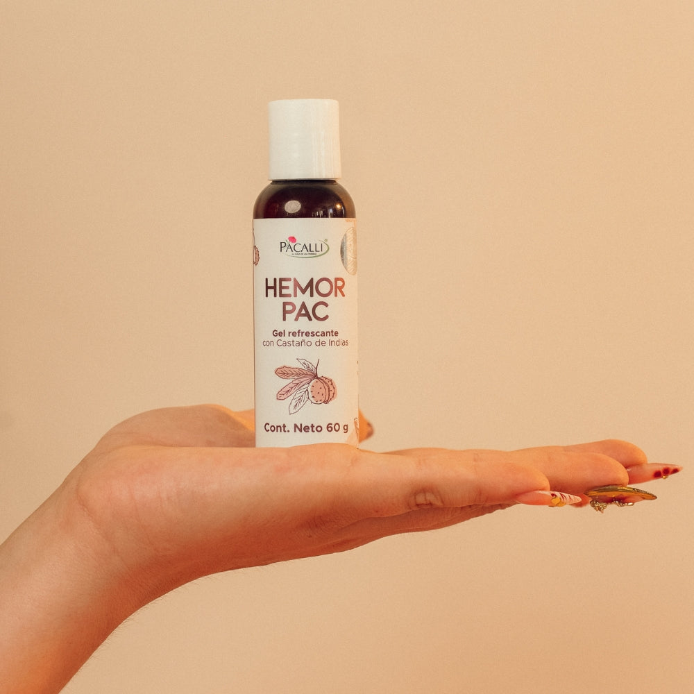 Hemorpac PACALLI · Gel Refrescante con Hamamelis, Castaño de Indias, Gotu Kola y Caléndula · 60 g