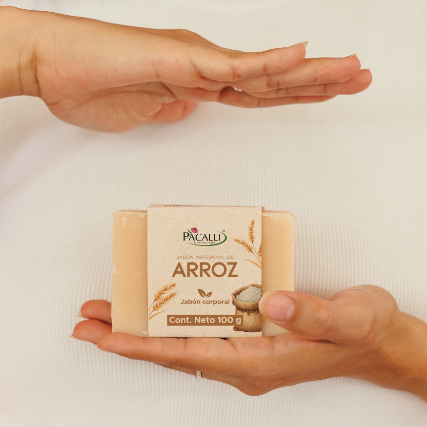 Jabón Artesanal de Arroz PACALLI · 100 g