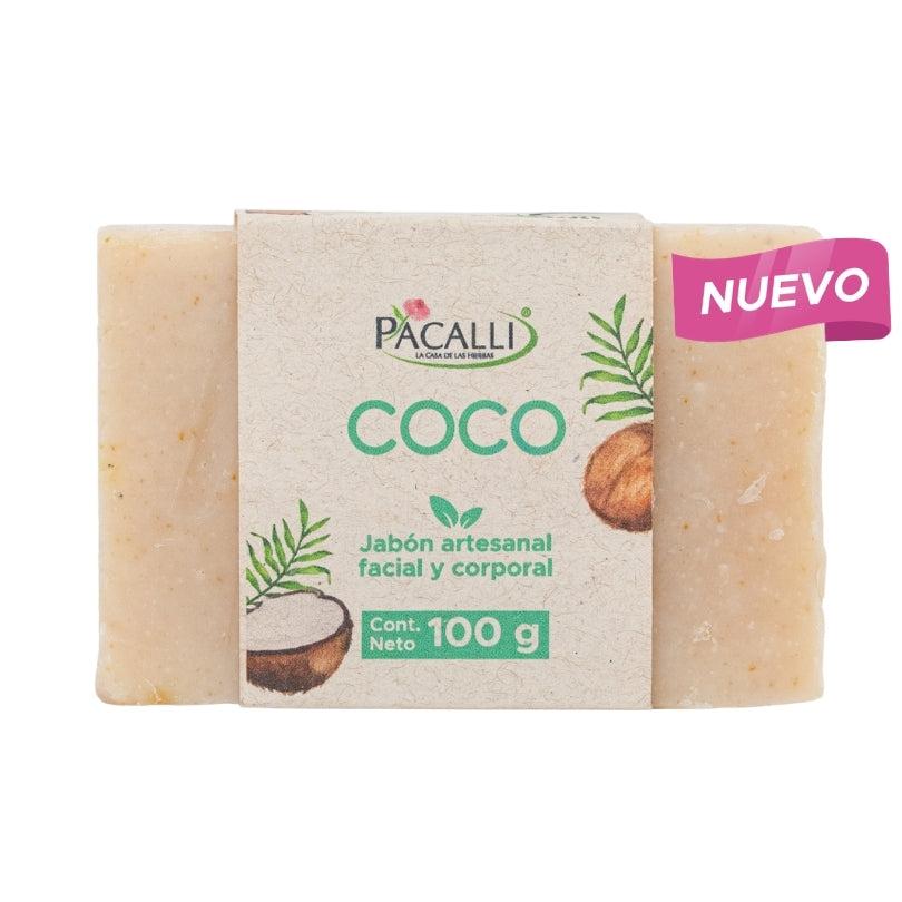 Jabón Artesanal de Coco PACALLI · 100 g