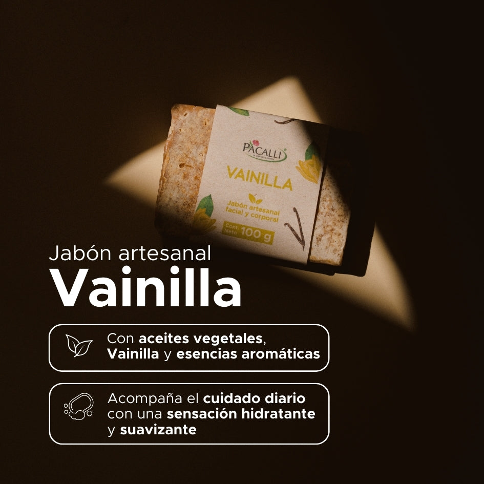 Jabón Artesanal de Vainilla PACALLI · 100 g