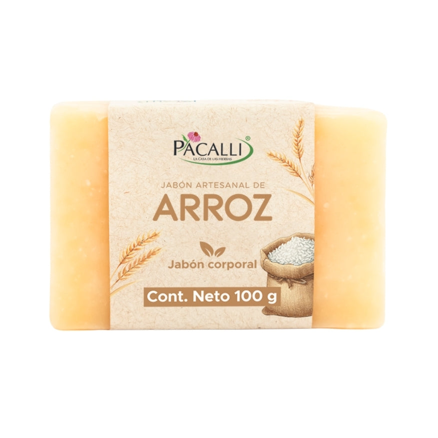 Jabón Artesanal de Arroz PACALLI · 100 g