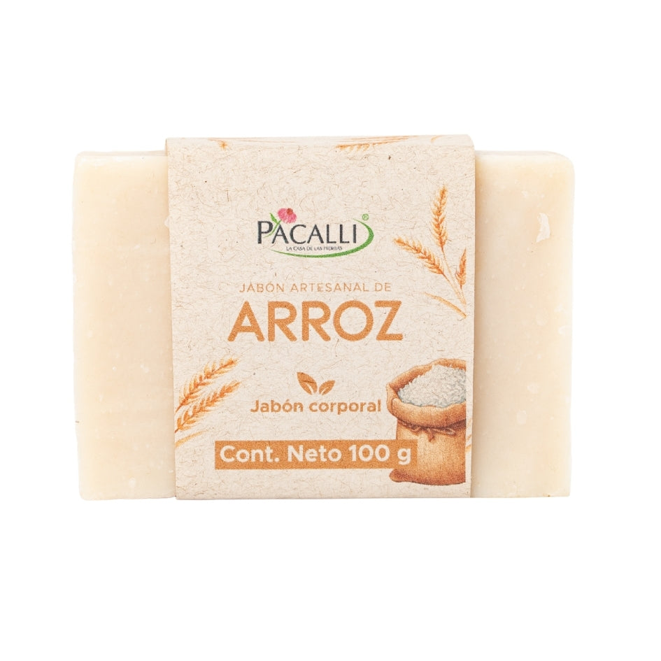 Jabón Artesanal de Arroz PACALLI · 100 g