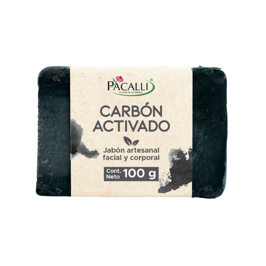 Jabón Artesanal de Carbón Activado PACALLI · 100 g