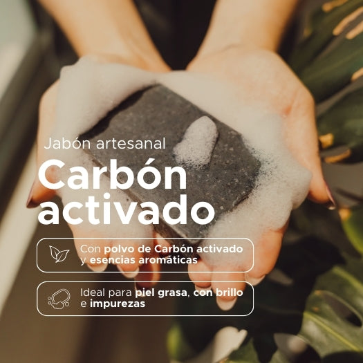 Jabón Artesanal de Carbón Activado PACALLI · 100 g