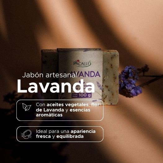 Jabón Artesanal de Lavanda PACALLI · 100 g
