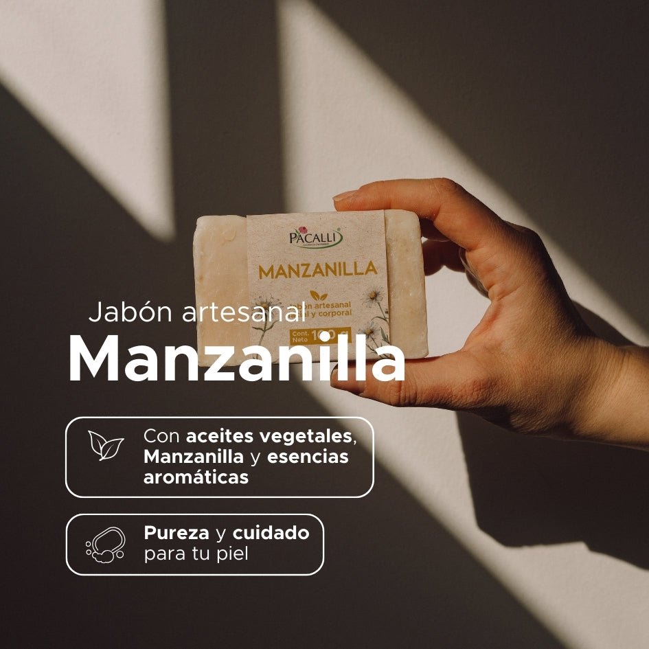 Jabón Artesanal de Manzanilla PACALLI · 100 g