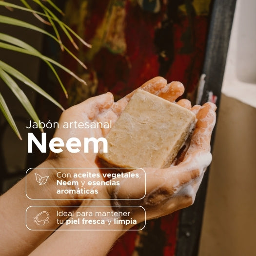 Jabón Artesanal de Neem PACALLI · 100 g