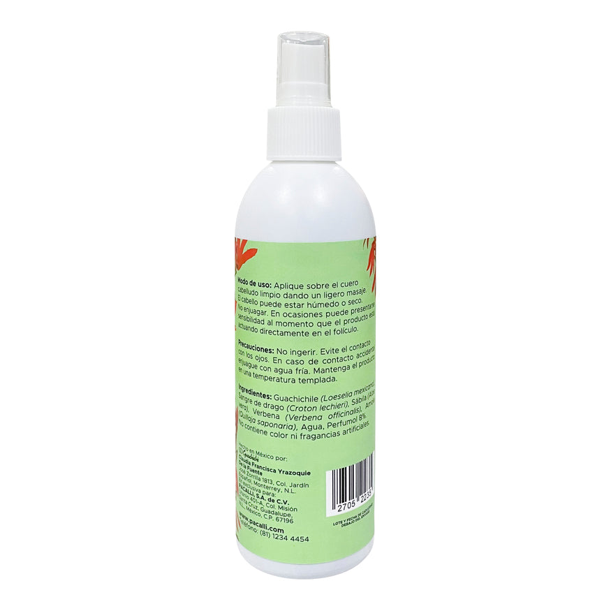 Loción Capilar de Guachichile PACALLI · Con Extractos de Origen Natural · 250 ml