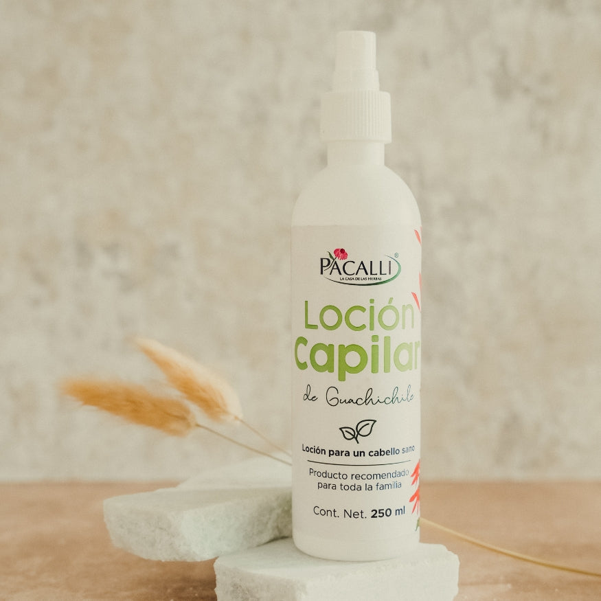 Loción Capilar de Guachichile PACALLI · Con Extractos de Origen Natural · 250 ml