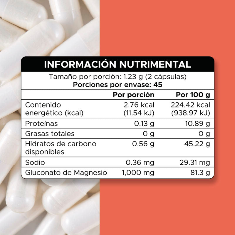 Gluconato de magnesio · 90 caps