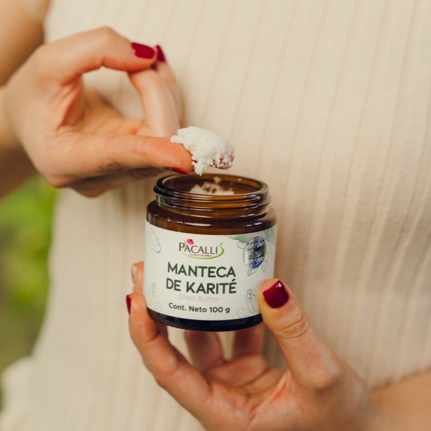 Manteca de Karité (Shea Butter) PACALLI · Hidratación Natural y Suavidad para la Piel · 100 g
