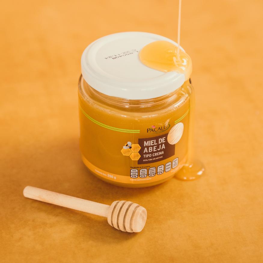 Miel de Abeja Tipo Crema PACALLI · Textura Mantequilla · 250 g