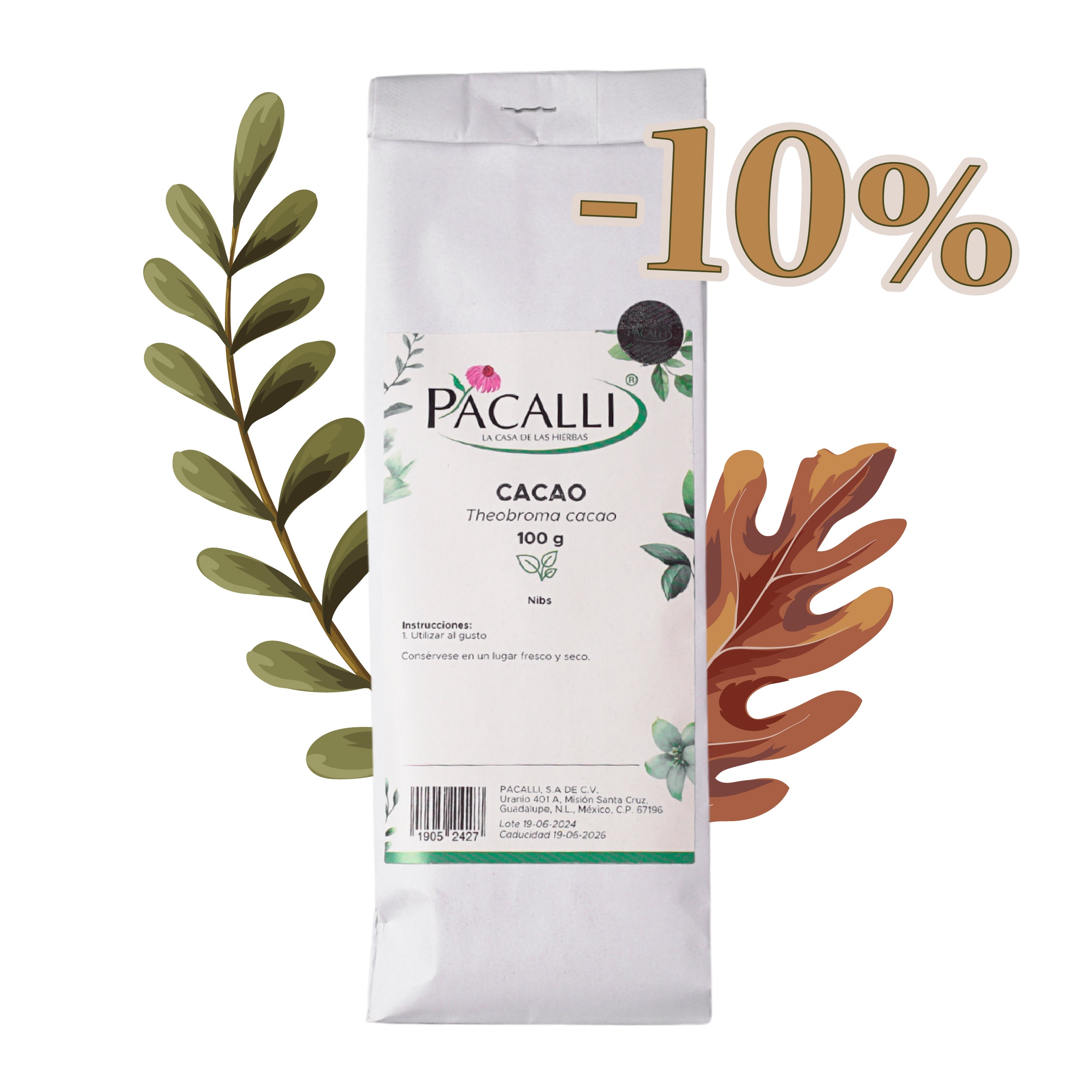 Cacao Nibs · Semillas de Cacao · 100 g